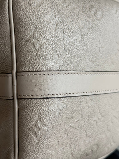 Louis Vuitton Beige Empreinte Monogram Keepall 45