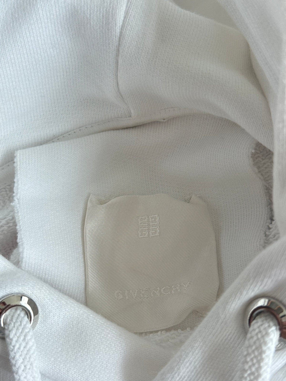 Givenchy White & Multicolor Crayon Logo Hoodie