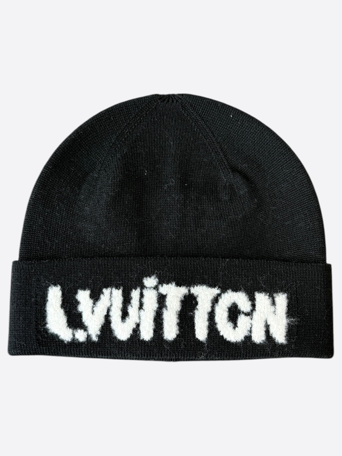 Louis Vuitton Black & White Monogram Blast Beanie