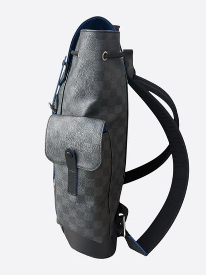 Louis Vuitton Damier Graphite Rainbow Logo Christopher Backpack