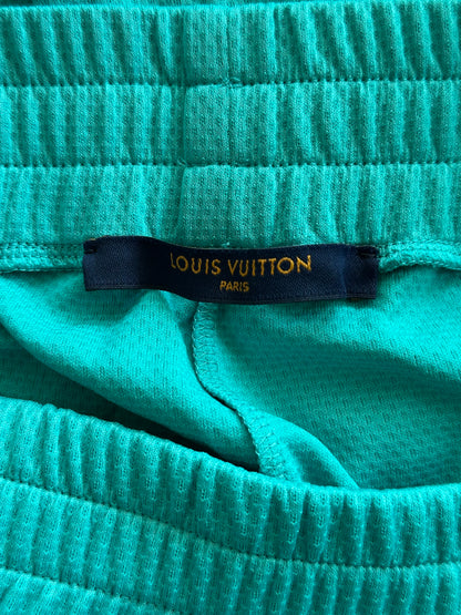Louis Vuitton Turquoise Lightning Logo Shorts
