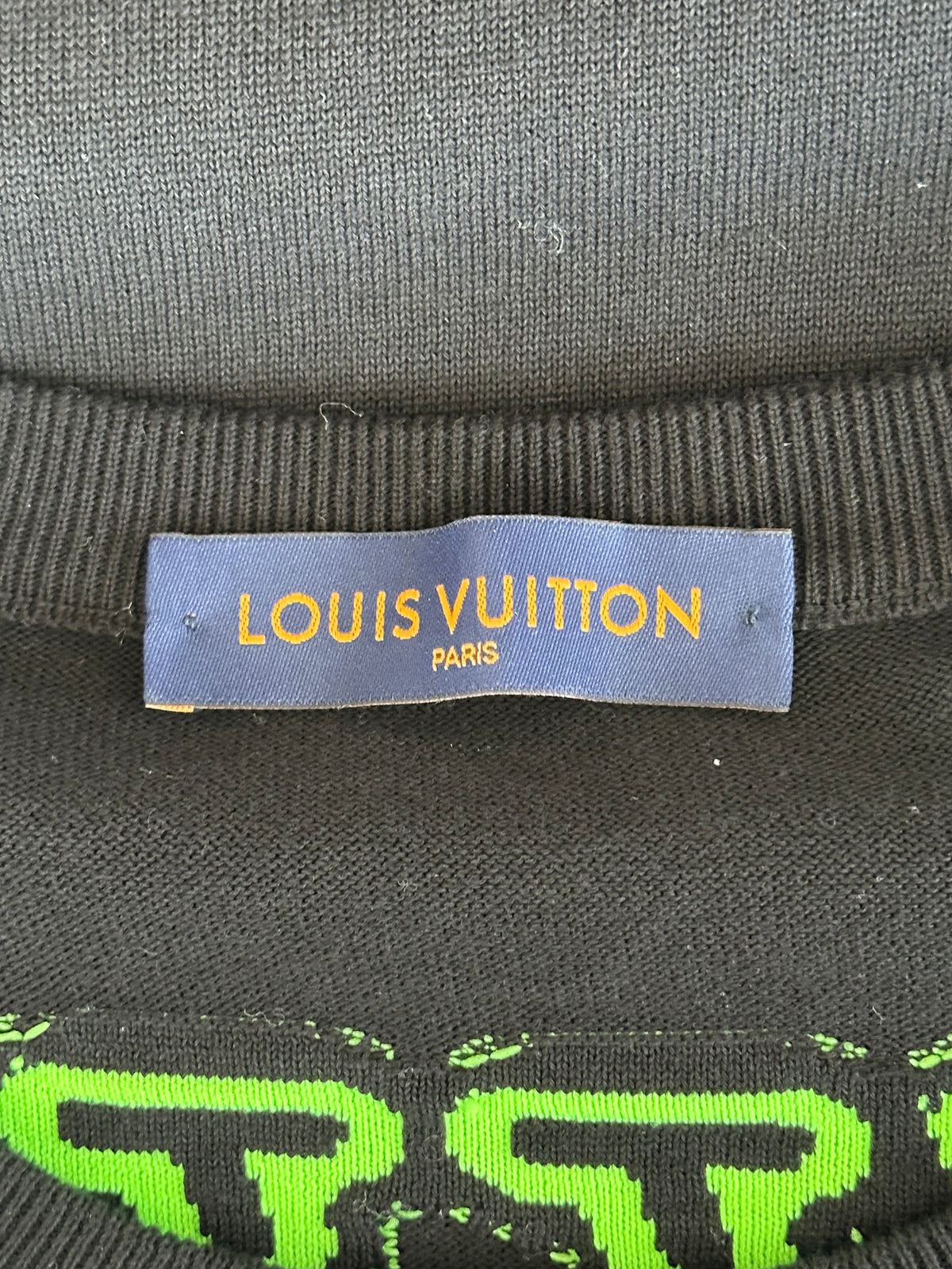 Louis Vuitton Black & Green 1854 Intarsia T-Shirt
