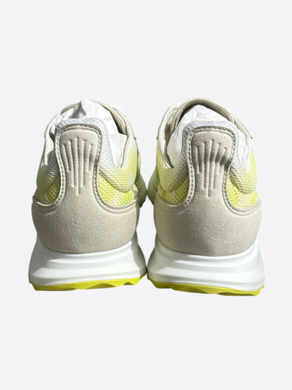 Casablanca Yellow & White Stade Sneakers