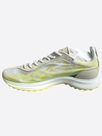 Casablanca Yellow & White Stade Sneakers