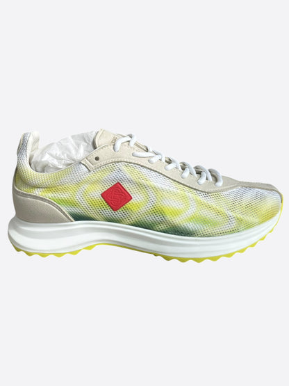 Casablanca Yellow & White Stade Sneakers