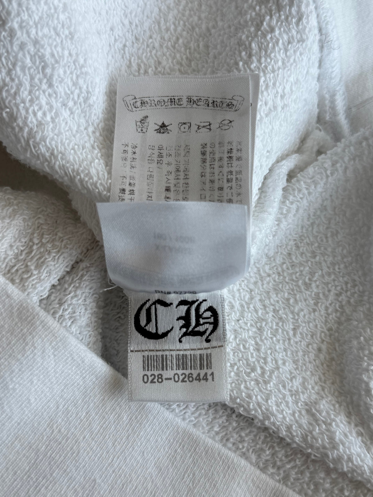 Chrome Hearts Matty Boy White Retro-Cycle Hoodie