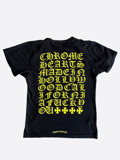 Chrome Hearts Black & Yellow Made In Hollywood T-Shirt