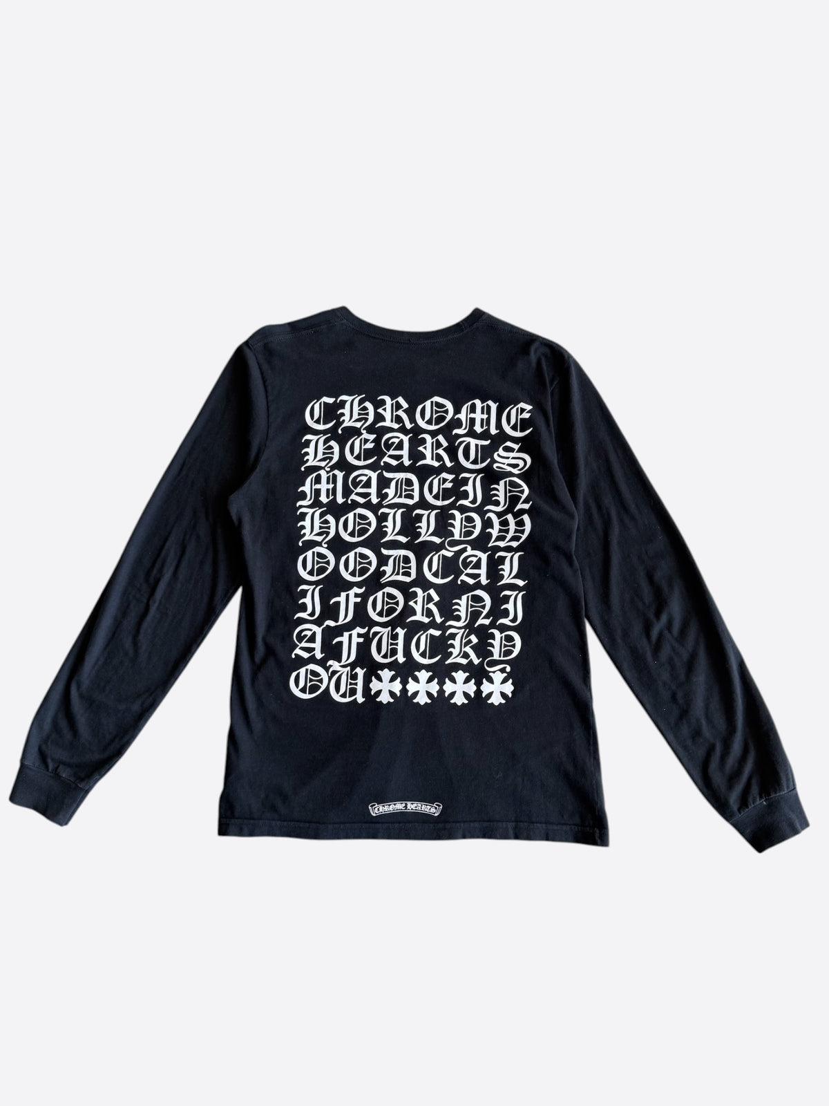Chrome Hearts Black & White Made In Hollywood Longsleeve T-Shirt