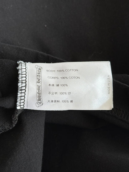Chrome Hearts Black & White Malibu Horseshoe Logo T-Shirt