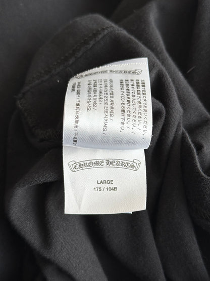 Chrome Hearts Black & White Malibu Horseshoe Logo T-Shirt