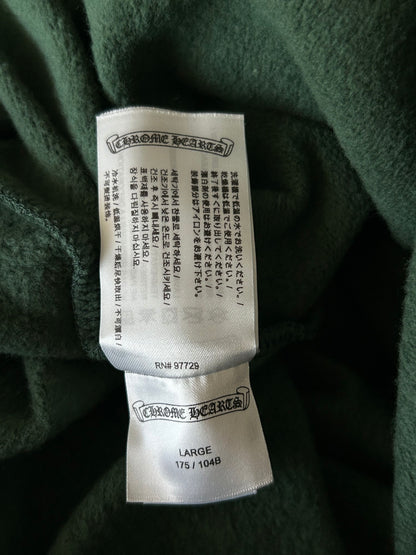 Chrome Hearts Green & Yellow T-Bar Logo Hoodie