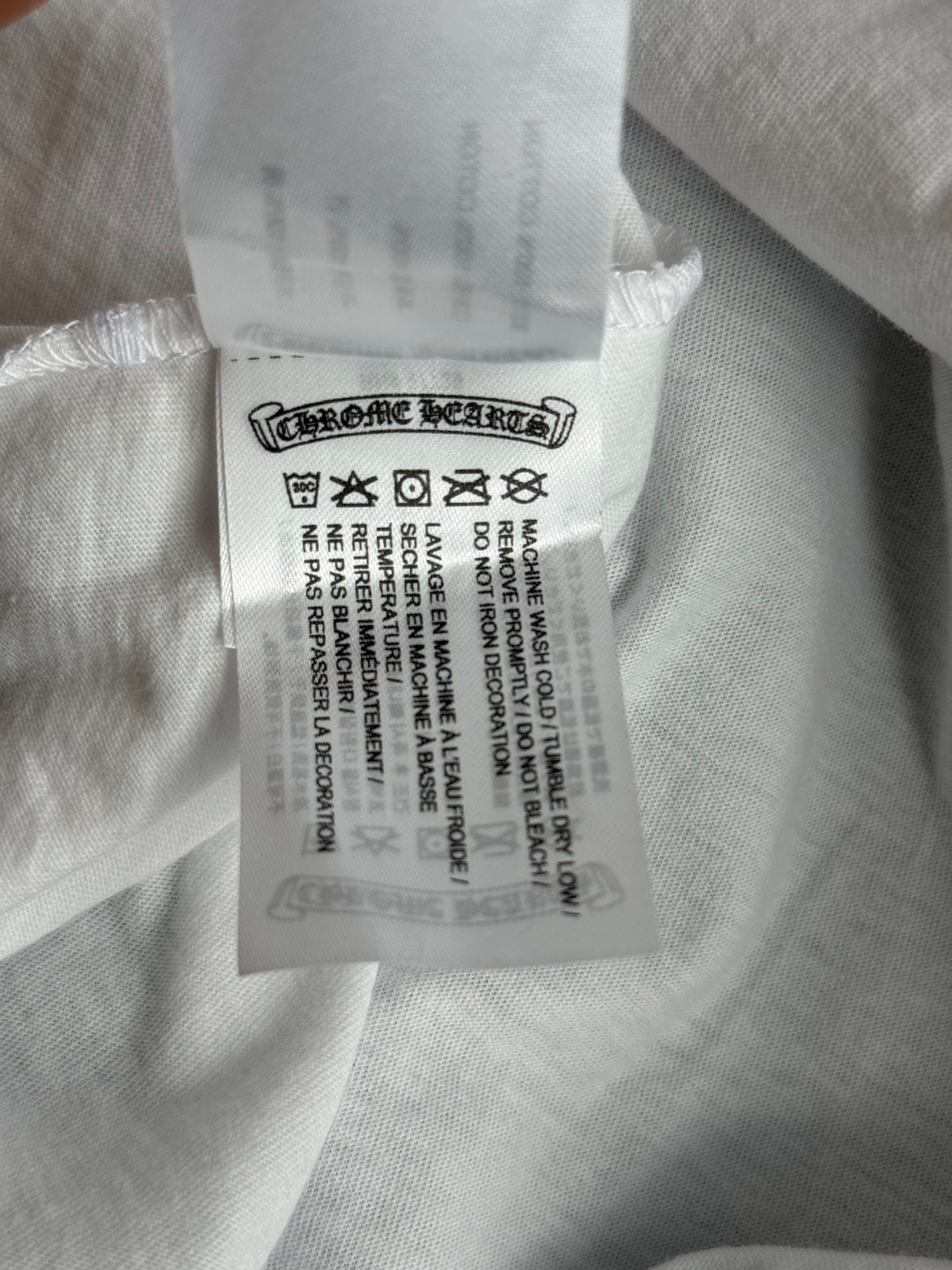 Chrome Hearts White Floral Logo Longsleeve T-Shirt