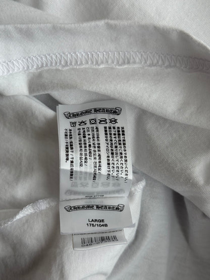 Chrome Hearts White Floral Logo Longsleeve T-Shirt
