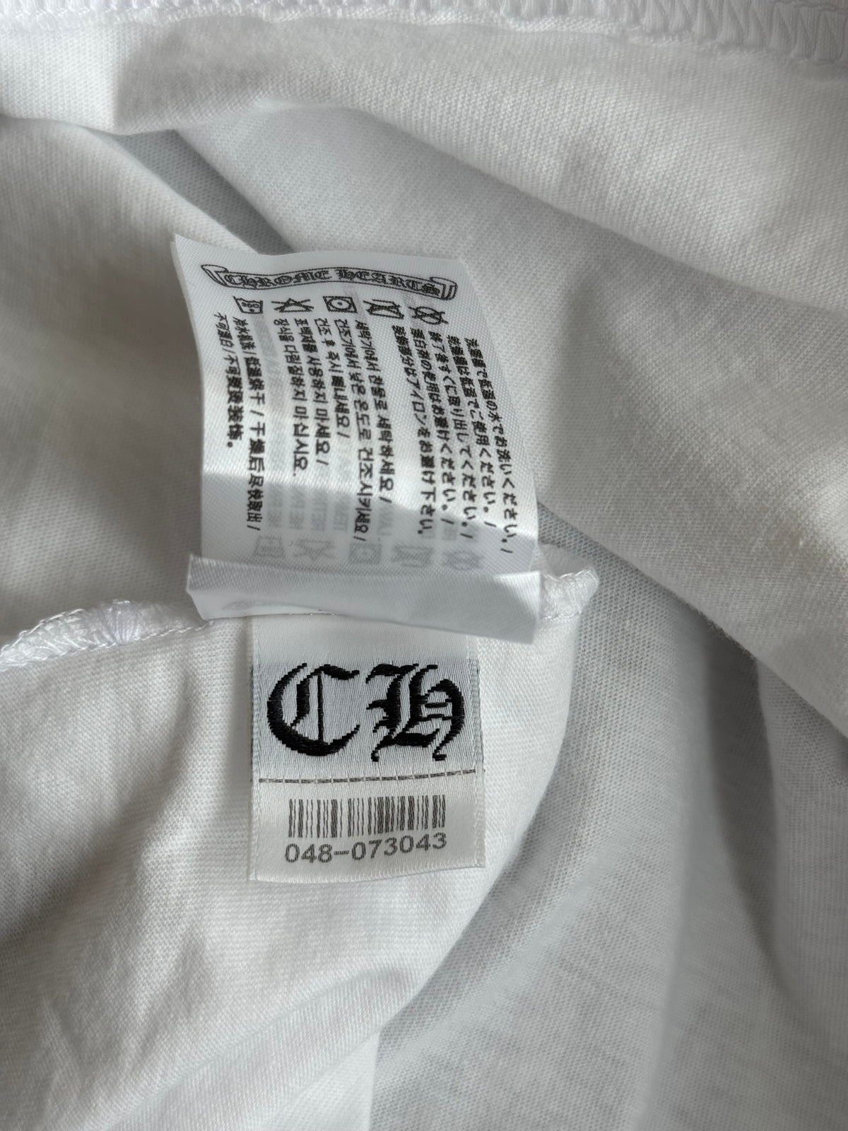 Chrome Hearts White Floral Logo Longsleeve T-Shirt