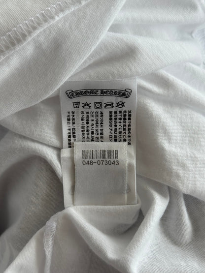 Chrome Hearts White Floral Logo Longsleeve T-Shirt