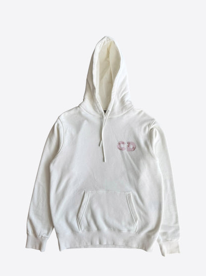 Dior Daniel Arsham White & Pink Basketball Graphic Hoodie