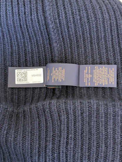 Louis Vuitton Navy Embroidered Logo Beanie