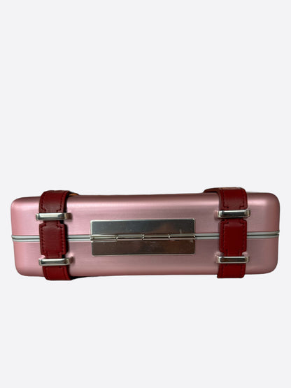 Dior Rimowa Aluminum Pink Clutch Bag