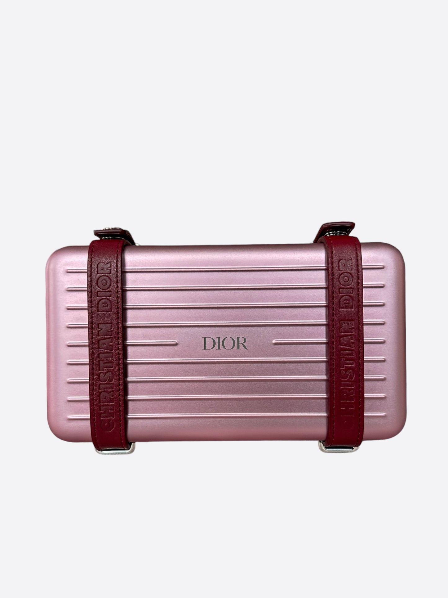 Dior Rimowa Aluminum Pink Clutch Bag