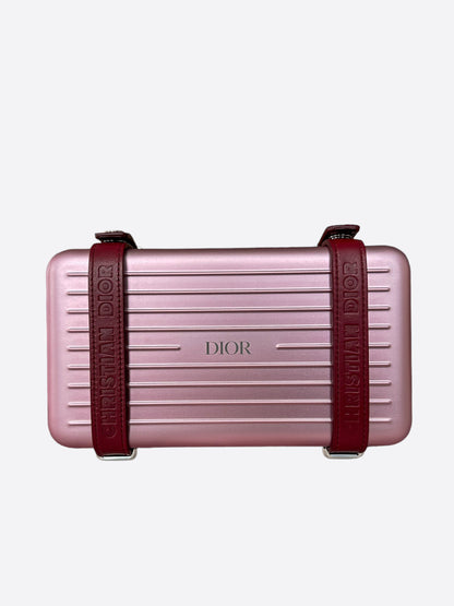 Dior Rimowa Aluminum Pink Clutch Bag