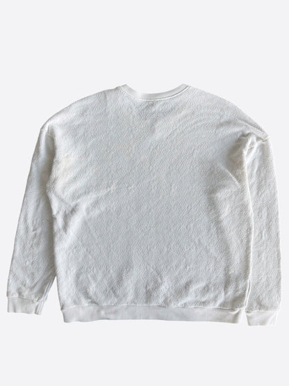 Chrome Hearts White Cross Jacquard Embroidered Sweater