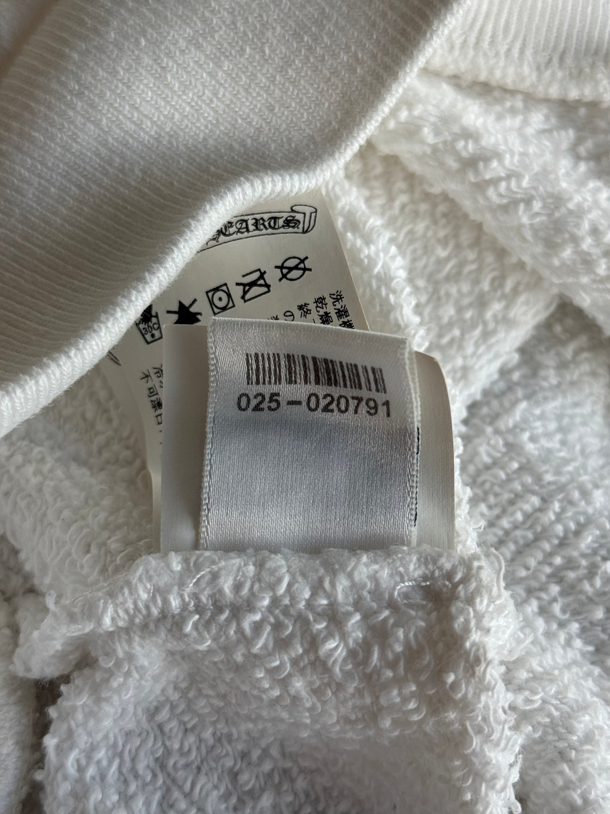 Chrome Hearts White Cross Jacquard Embroidered Sweater