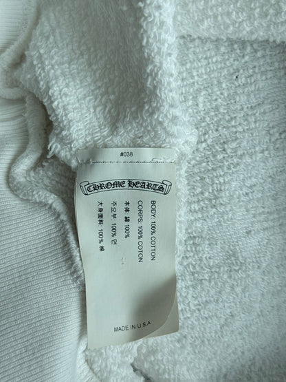 Chrome Hearts White Cross Jacquard Embroidered Sweater