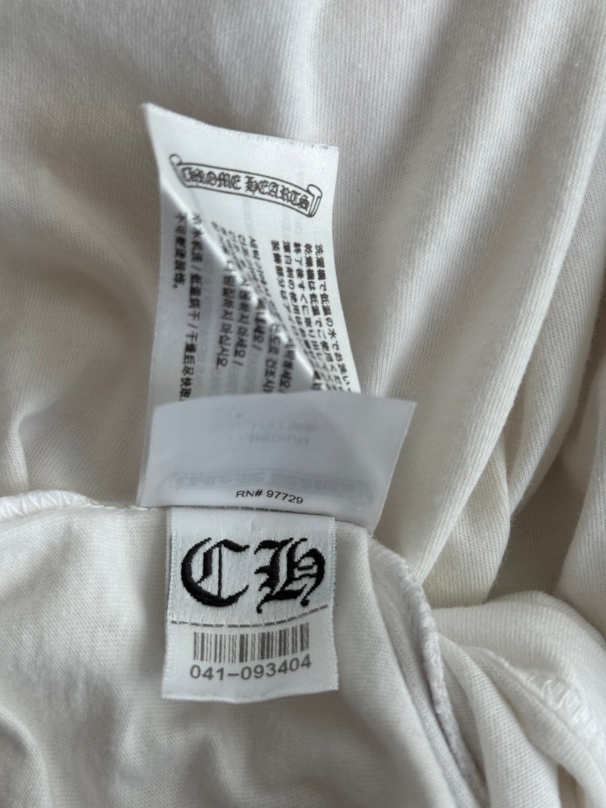 Chrome Hearts White & Pink Horseshoe Logo T-Shirt