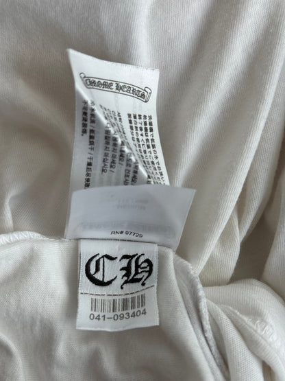 Chrome Hearts White & Pink Horseshoe Logo T-Shirt