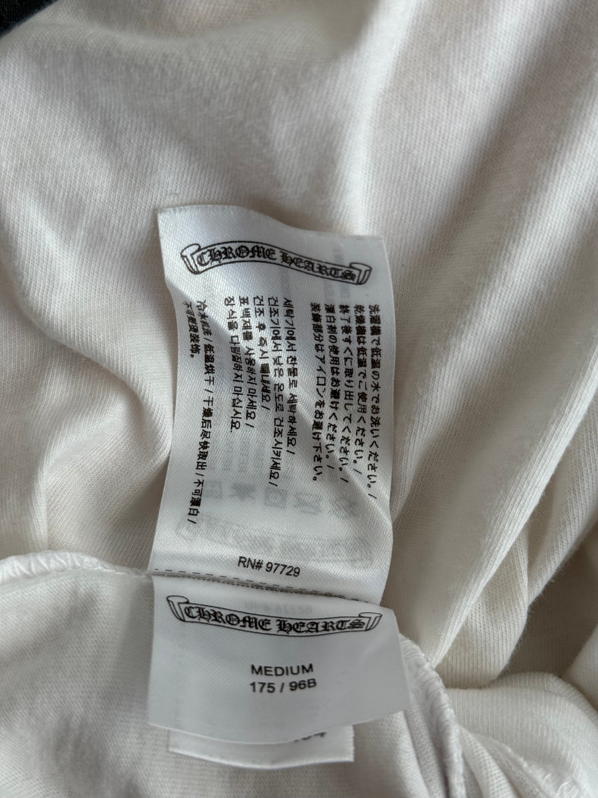 Chrome Hearts White & Pink Horseshoe Logo T-Shirt