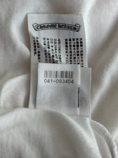 Chrome Hearts White & Pink Horseshoe Logo T-Shirt