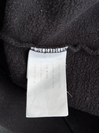 Chrome Hearts Black & White Scroll Logo Zip Up Hoodie