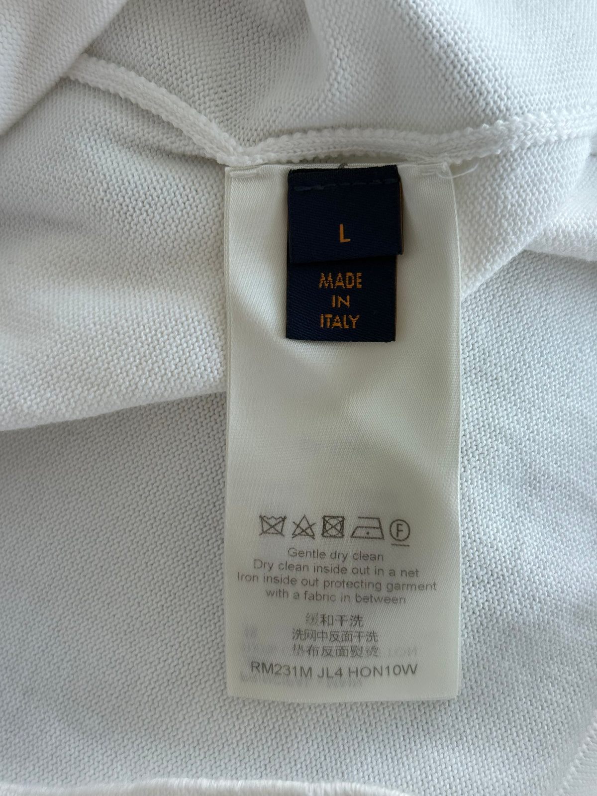 Louis Vuitton White Intarsia Rapper Graphic T-Shirt