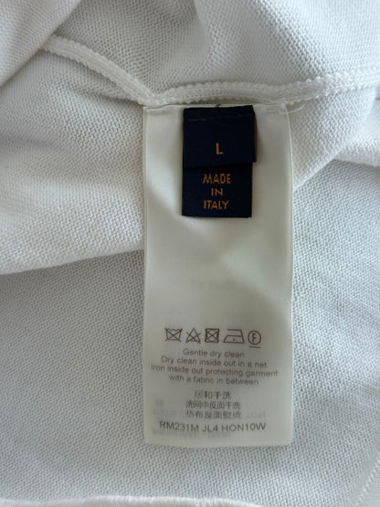 Louis Vuitton White Intarsia Rapper Graphic T-Shirt