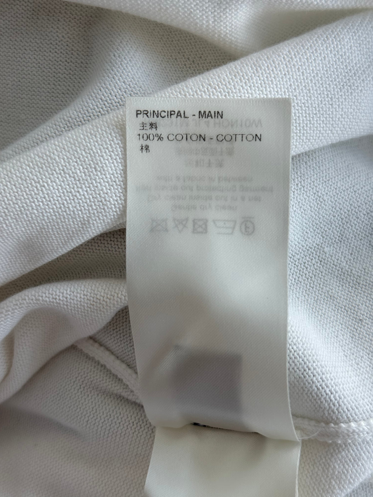 Louis Vuitton White Intarsia Rapper Graphic T-Shirt