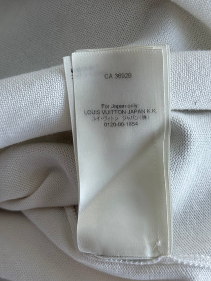 Louis Vuitton White Intarsia Rapper Graphic T-Shirt