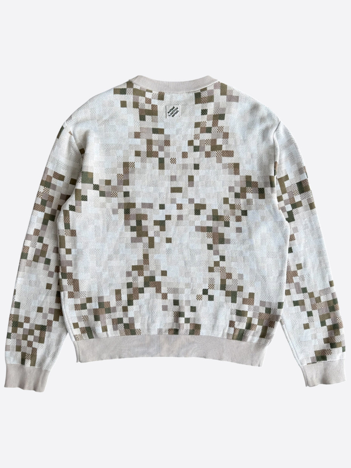 Louis Vuitton Beige & Green Damouflage Sweater