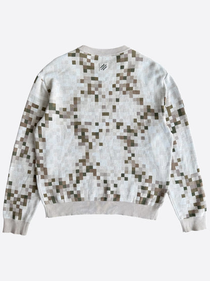 Louis Vuitton Beige & Green Damouflage Sweater