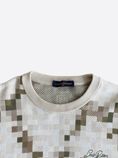 Louis Vuitton Beige & Green Damouflage Sweater