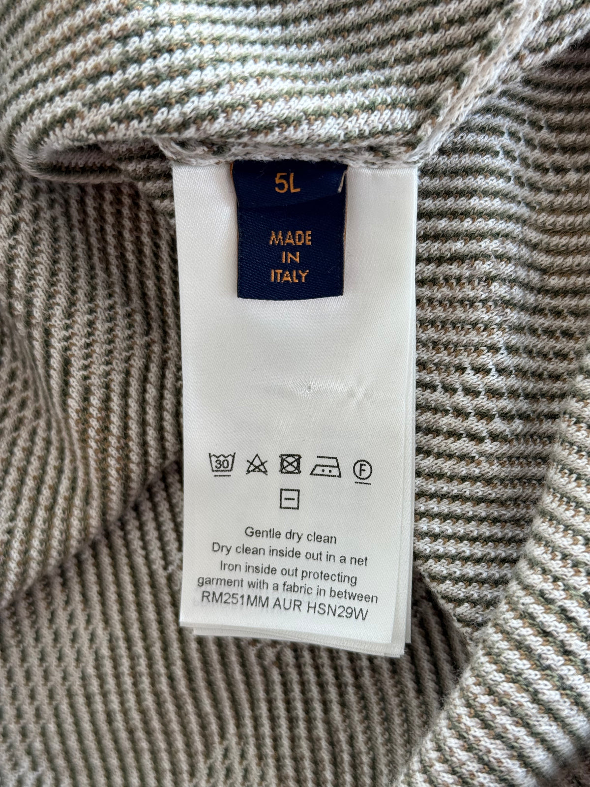 Louis Vuitton Beige & Green Damouflage Sweater