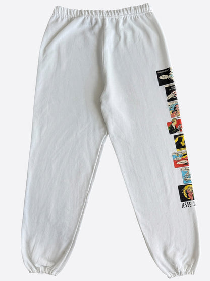 Chrome Hearts Jessie Jo Stark White & Multicolor Horseshoe Sweatpants