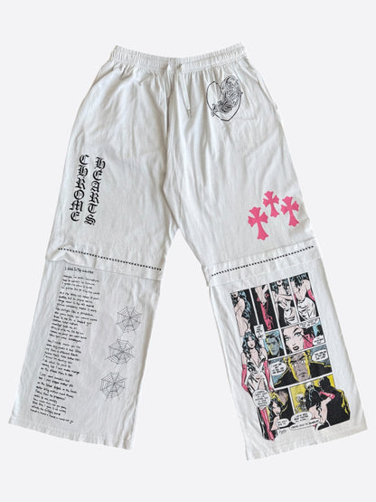 Chrome Hearts White & Multicolor Deadly Doll Sweatpants