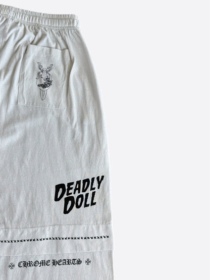 Chrome Hearts White & Multicolor Deadly Doll Sweatpants