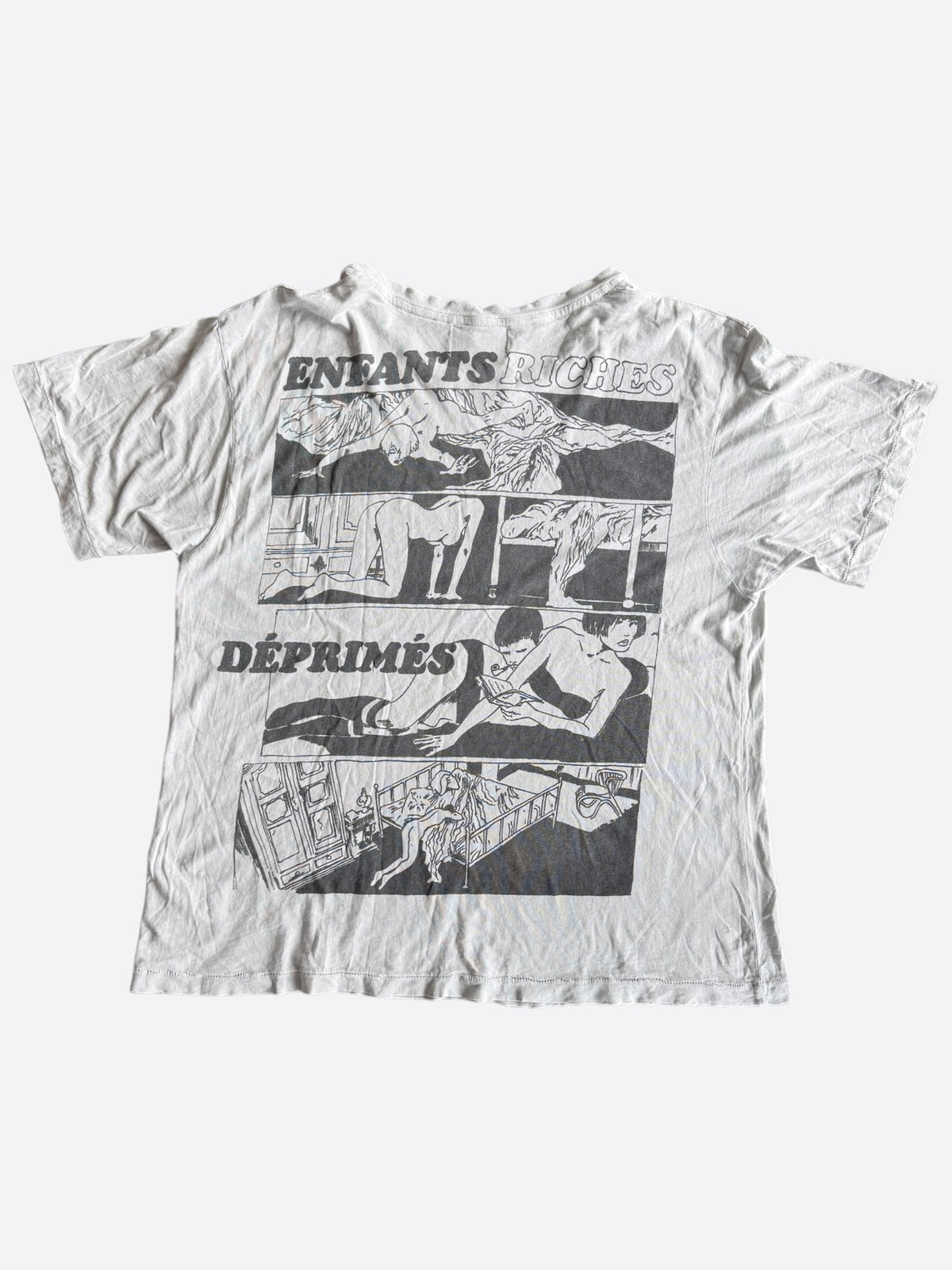 Enfants Riches Deprimes White & Black Private Life Graphic T-Shirt