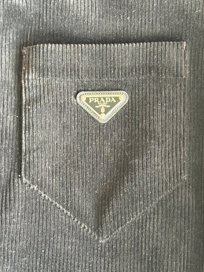 Prada Black Corduroy Overshirt
