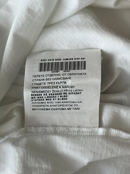Prada White Triangle Logo T-Shirt