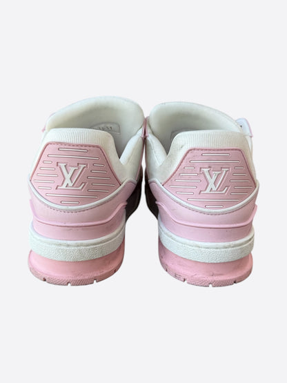 Louis Vuitton Pink & White Monogram Trainers