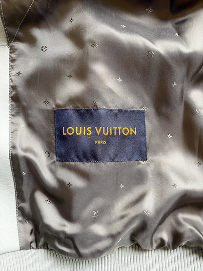 Louis Vuitton Grey Leather Jacket