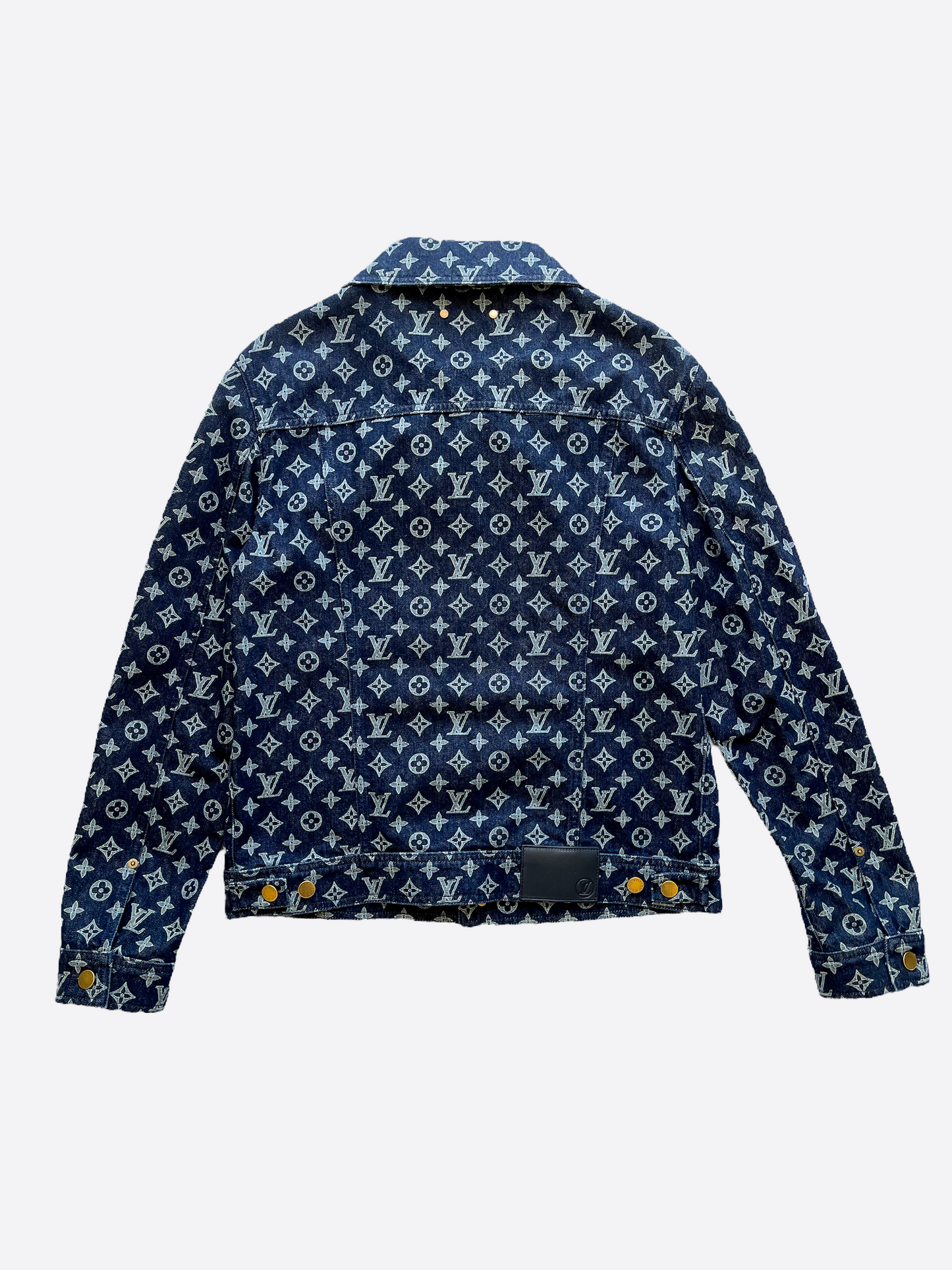 Louis Vuitton Navy & White Monogram Denim Jacket