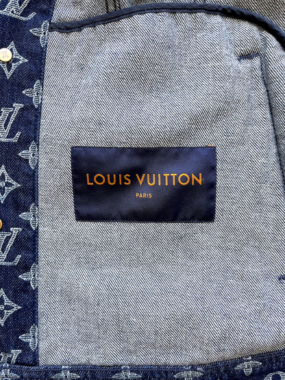 Louis Vuitton Navy & White Monogram Denim Jacket